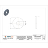 Midwest Fastener Flat Washer, For Screw Size 1/2" , Nylon 15 PK 70195